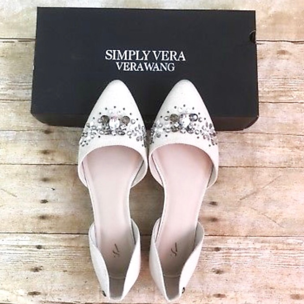 Pointed Embellished Flats